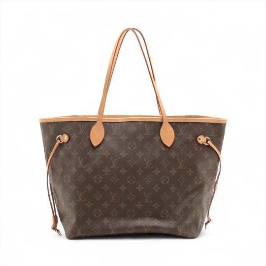 Louis Vuitton Neverfull MM Monogram Canvas Beige with Pouch