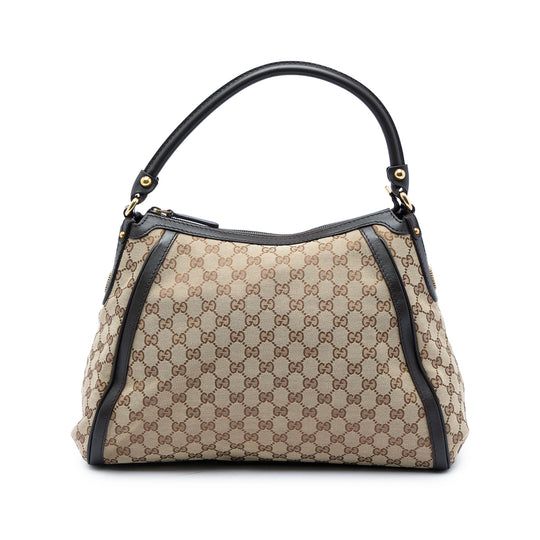 Gucci Scarlett Beige GG Canvas Calfskin