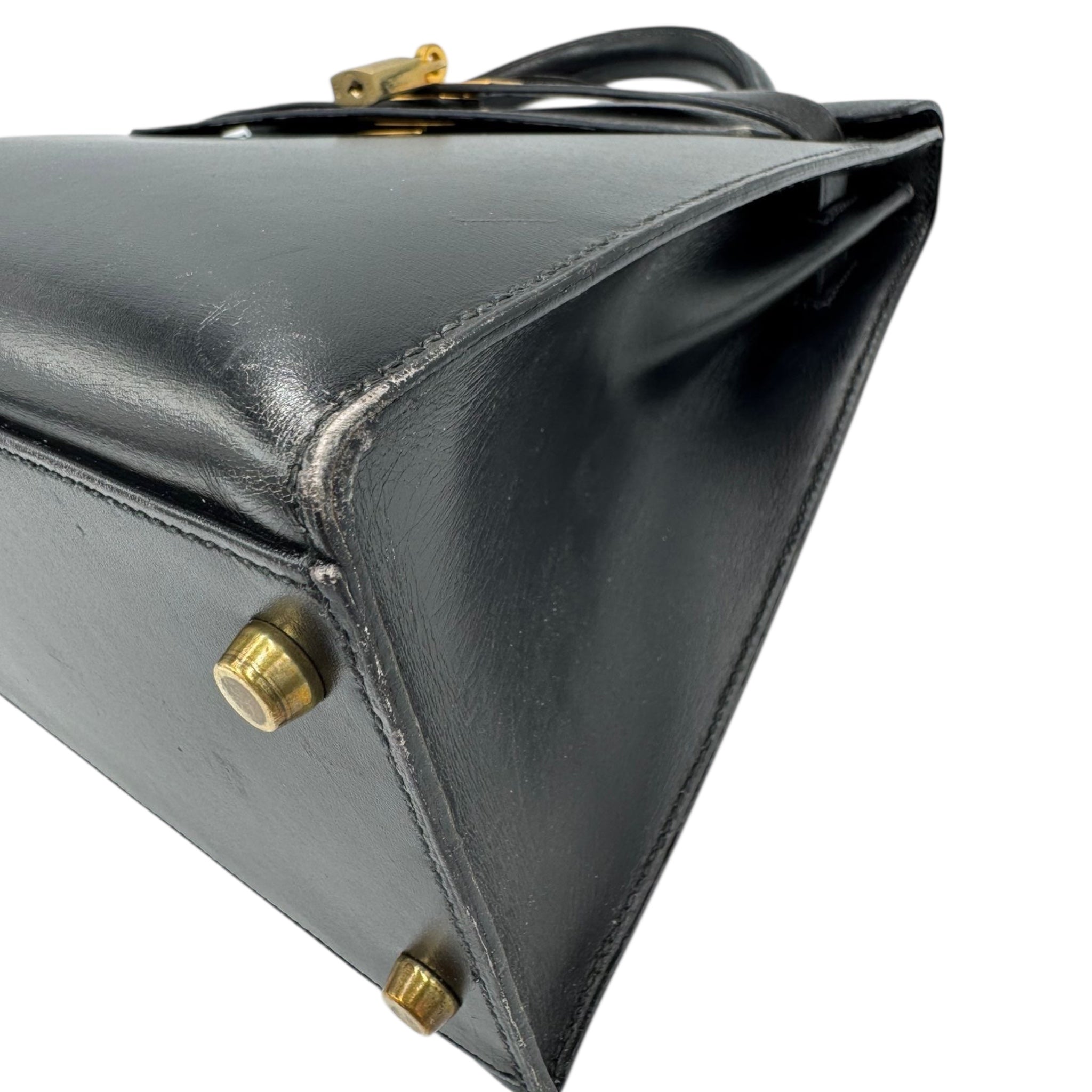 Hermès Kelly 35 Black Boxcalf Gold