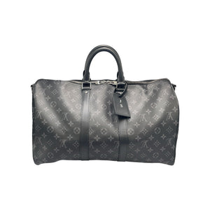 Louis Vuitton Keepall 45 Bandoulière Black Monogram Eclipse