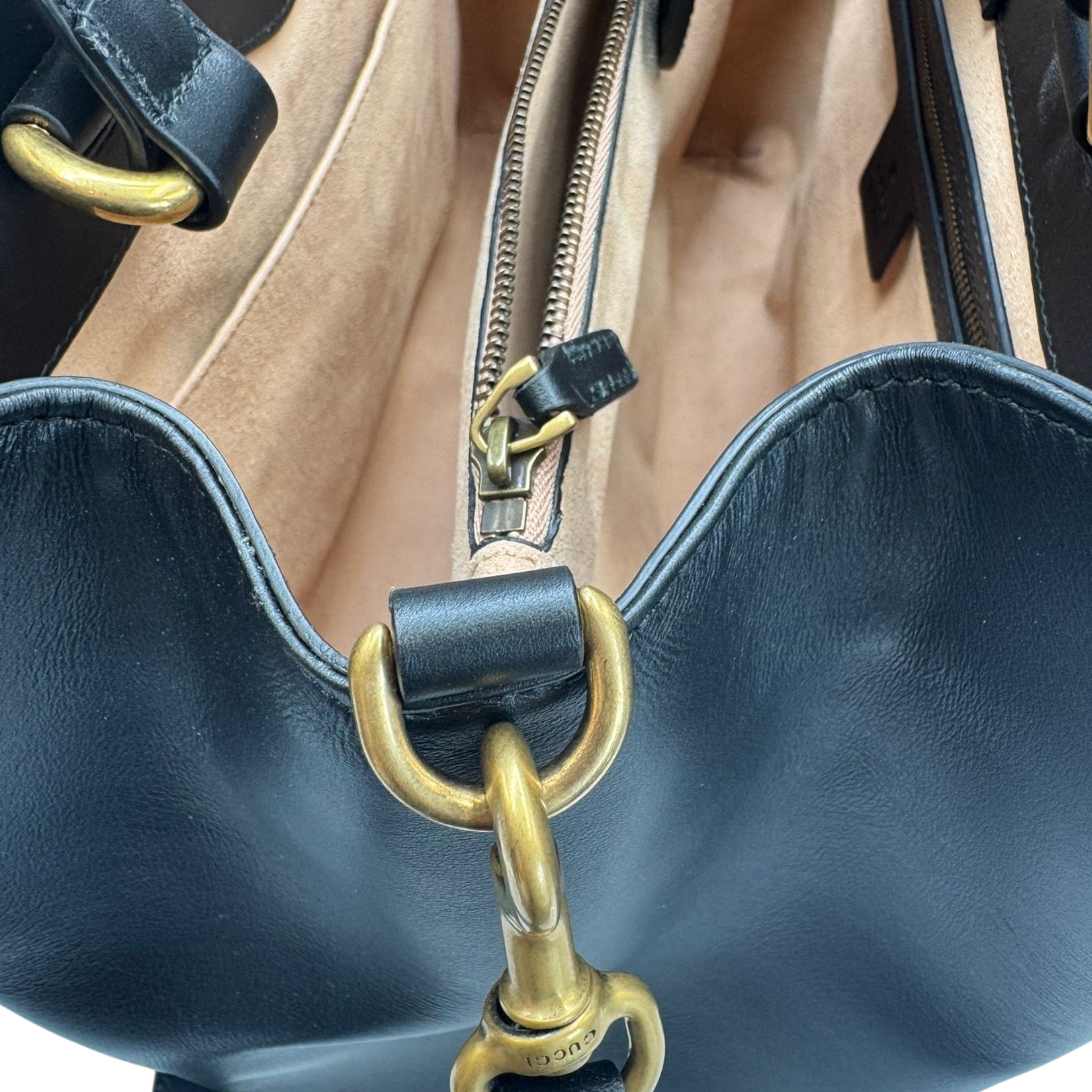 Gucci GG Marmont Tote Bag Medium Black Matelassé Gold