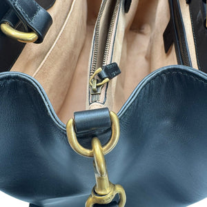 Gucci GG Marmont Tote Bag Medium Black Matelassé Gold