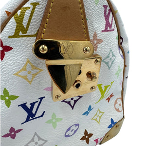 Louis Vuitton Speedy 30 White Multicolor Monogram Canvas