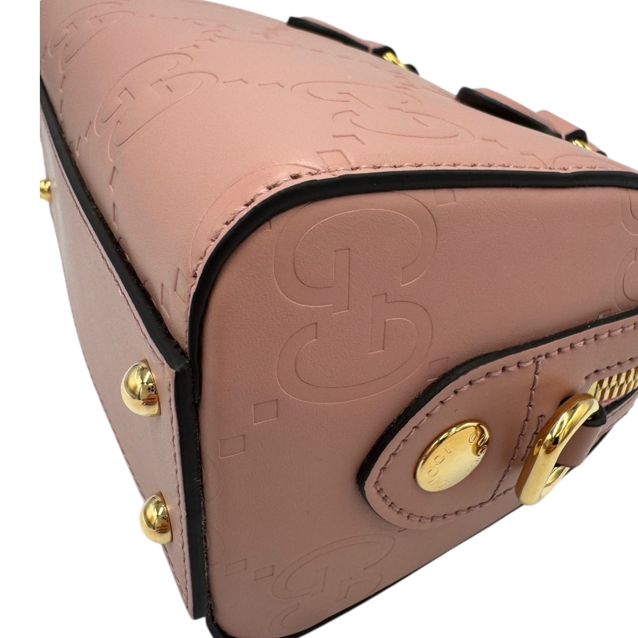 Gucci Boston Bag Mini Pink Microguccissima