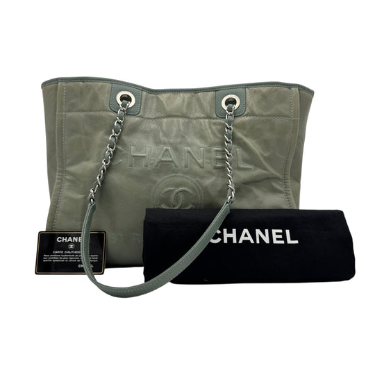 Chanel Tote Bag Touil enduit noir