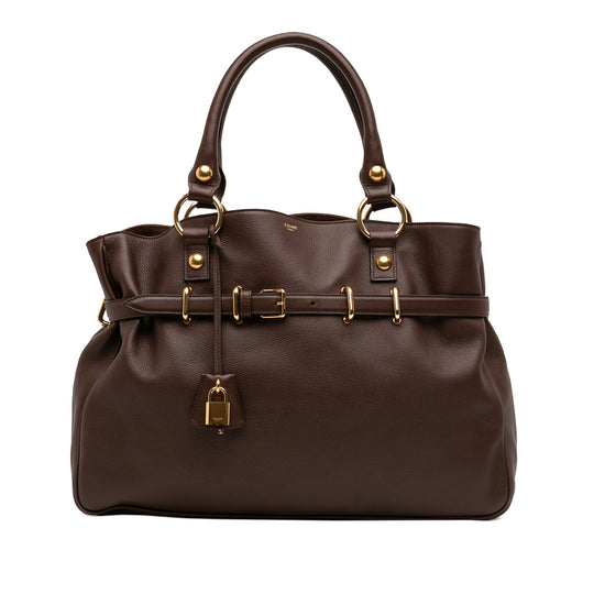 Celine Anita Medium Brown Calfskin