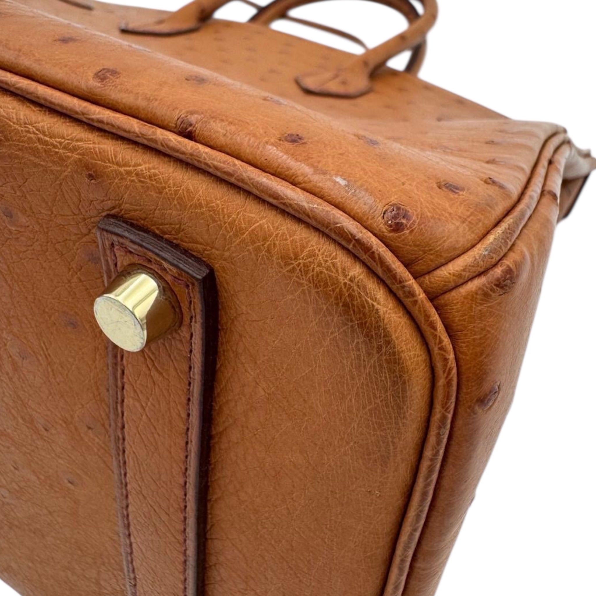 Hermès Birkin 35 Ostrich Cognac Gold