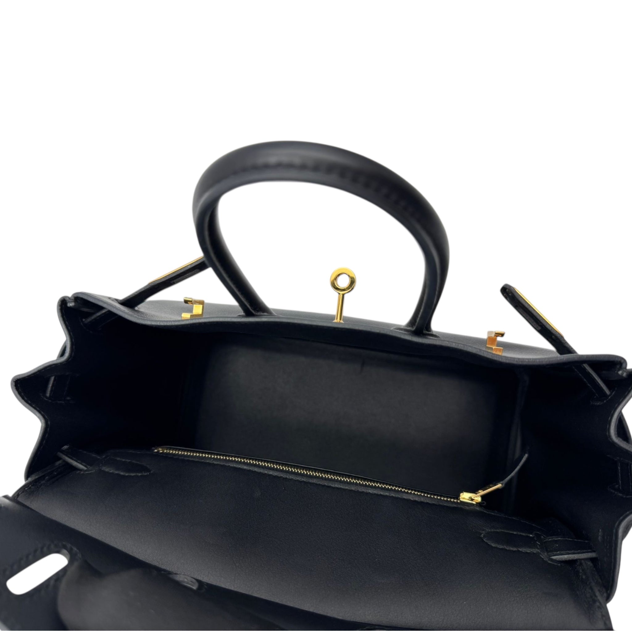 Hermès Birkin 25 Black Swift Gold