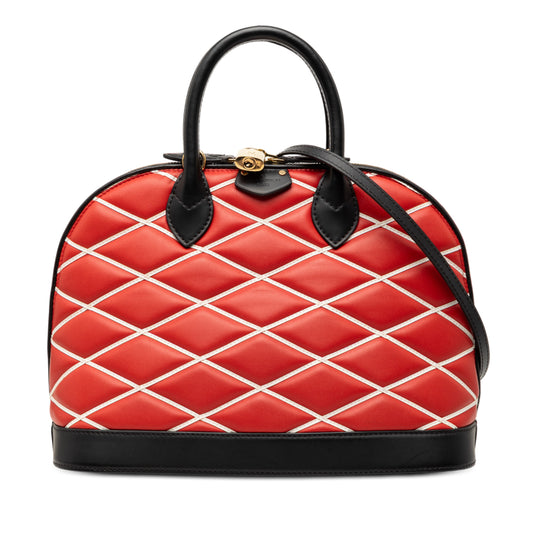 Louis Vuitton Alma Malletage PM Black Quilted Lambskin