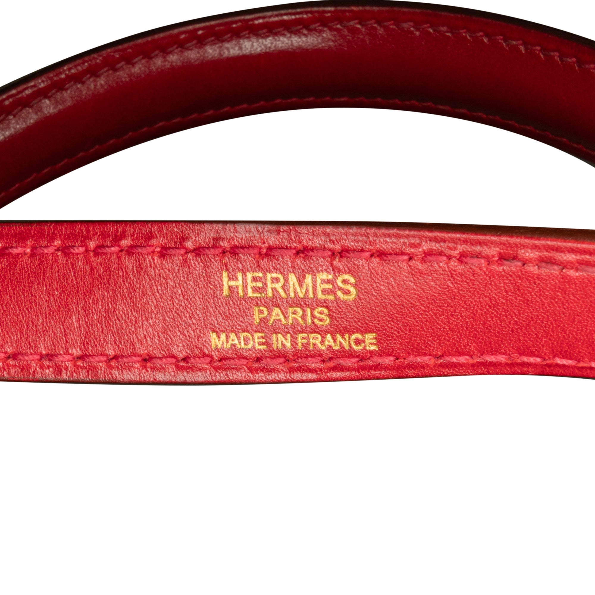 Hermès Kelly Retourne 32 Red Rouge Vif Tadelakt Gold