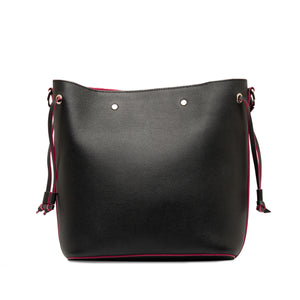 Louis Vuitton Lockme Bucket Bag Black Leather