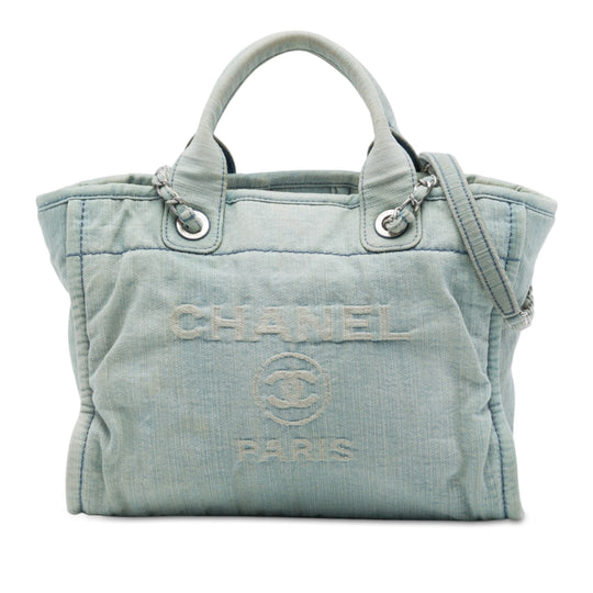 Chanel Deauville Small Blue Denim