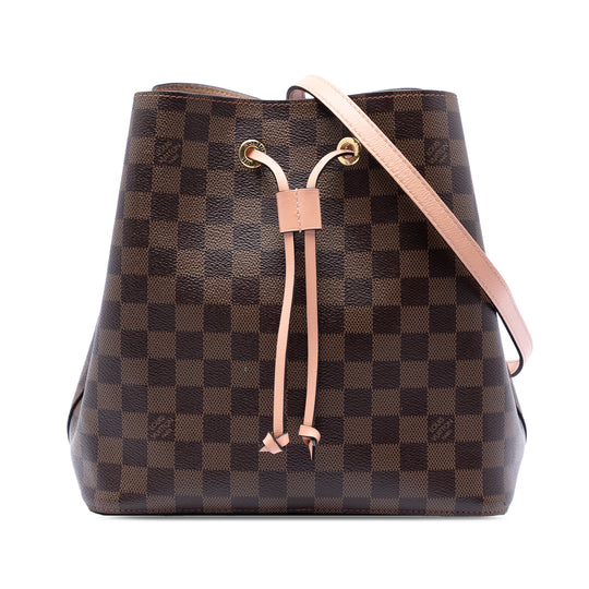 Louis Vuitton NéoNoé MM Damier Ebene Canvas Rose Poudre