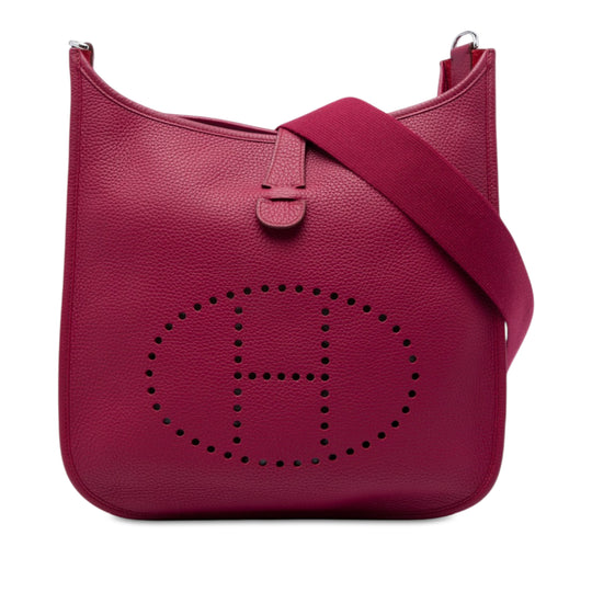 Hermès Evelyne III 33 Purple Clemence Leather