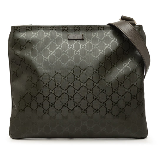 Gucci GG Imprime Brown Coated Canvas