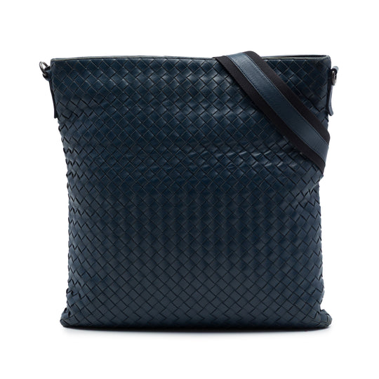 Bottega Veneta Intrecciato Blue Nappa Leather