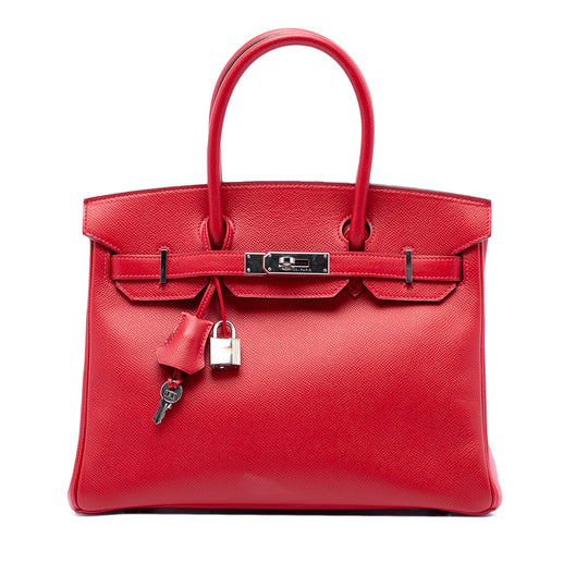 Hermès Birkin Retourne 30 Red Epsom Calfskin