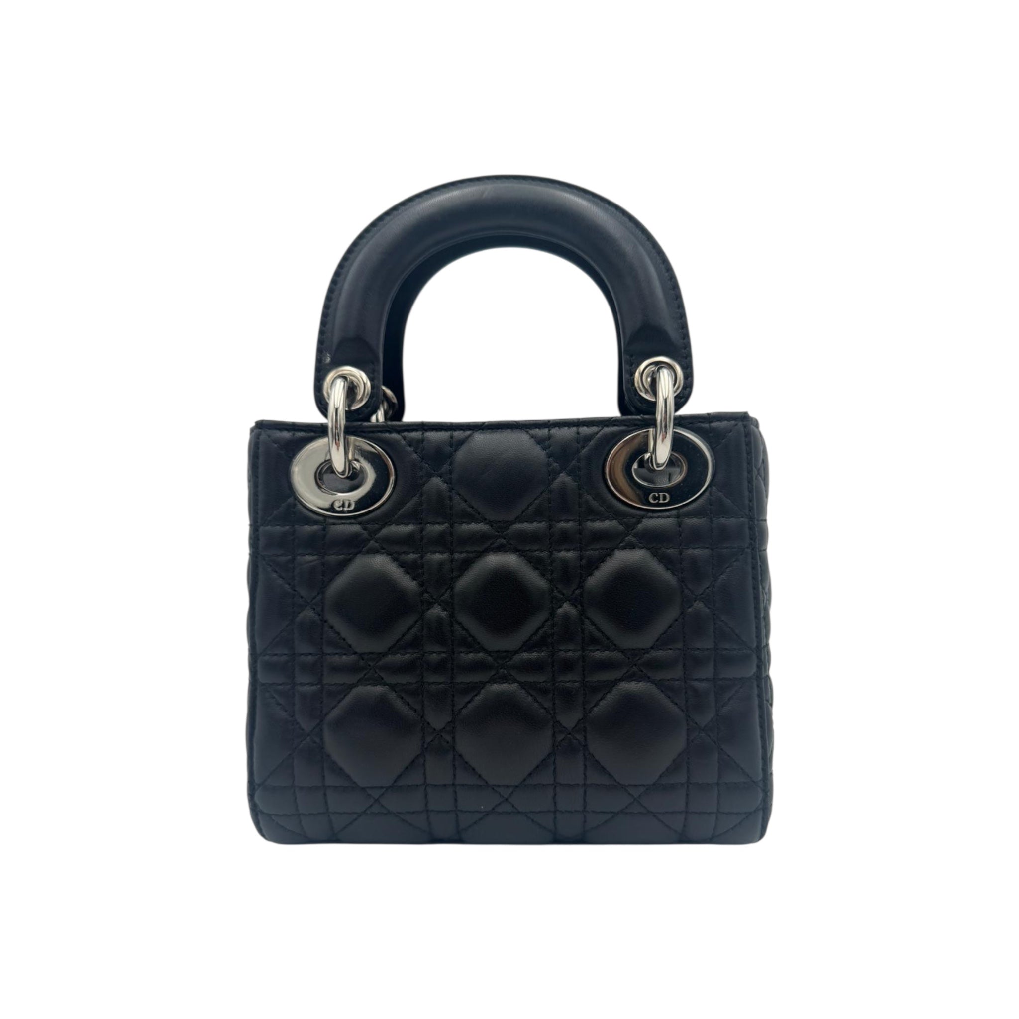Dior Lady Dior Mini Black Studded Lambskin