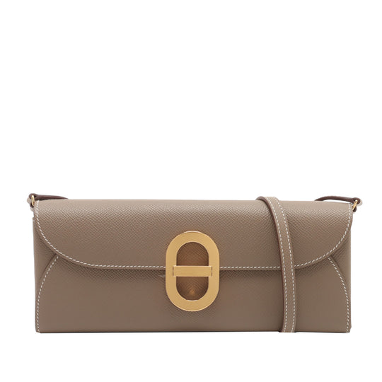Hermès Chaine d Ancre To Go Brown Epsom Calfskin