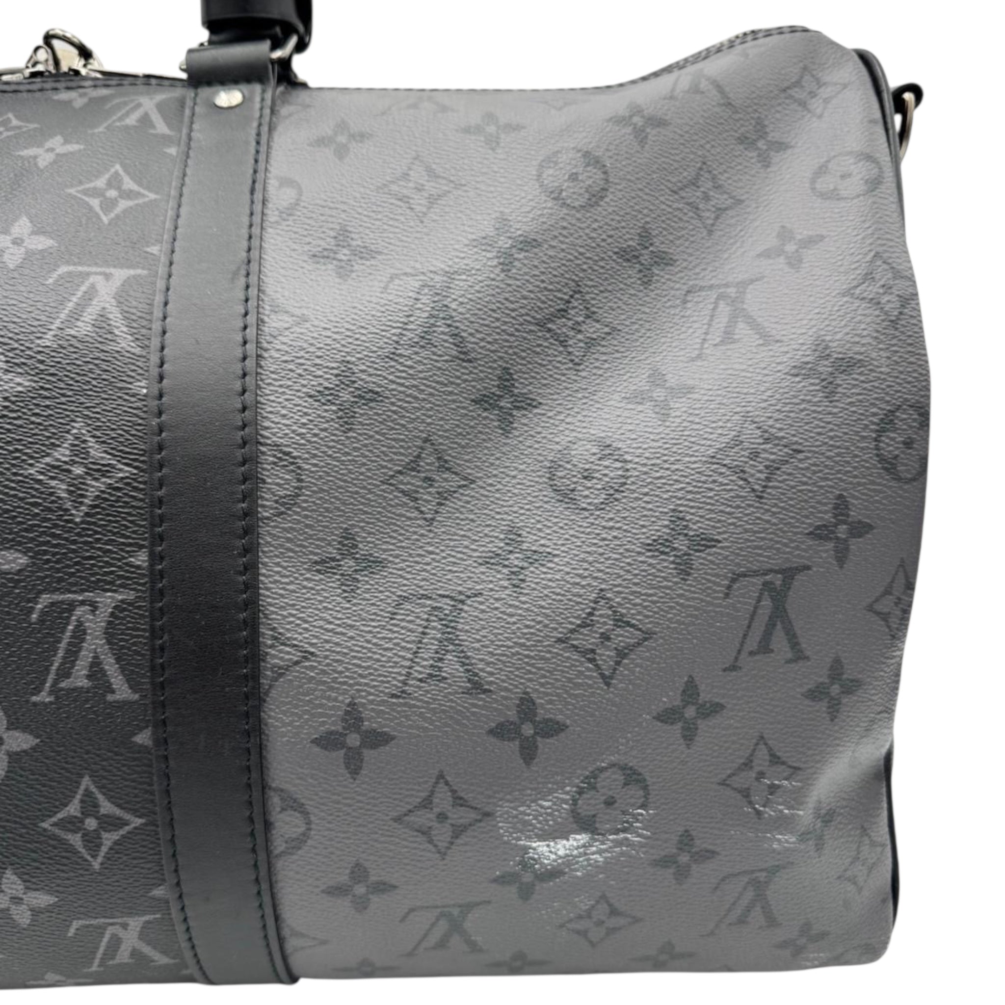 Louis Vuitton Keepall 50 Bandoulière Monogram Eclipse Canvas
