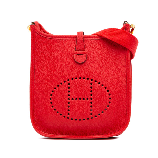 Hermès Evelyne I 16 Red Clemence Leather