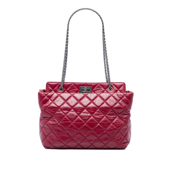 Chanel Reissue 2.55 Tote Red Quilted Aged Calfskin