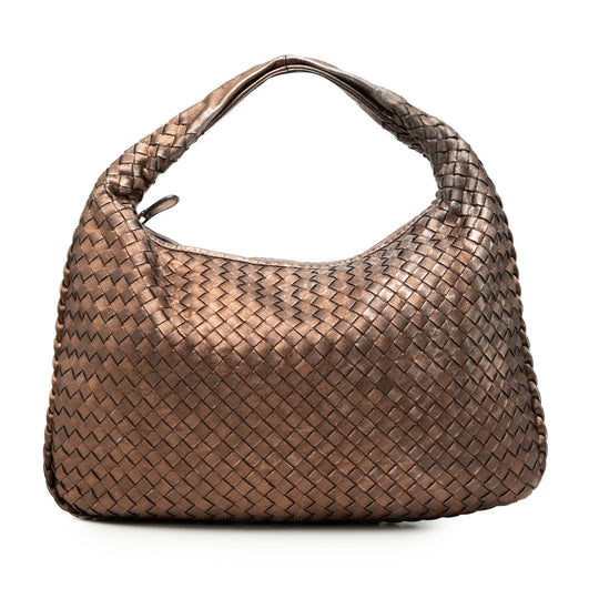 Bottega Veneta Veneta Hobo Small Brown Nappa Leather