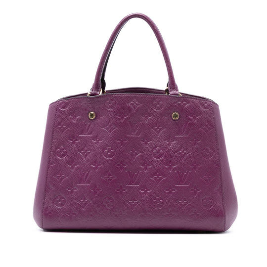 Louis Vuitton Montaigne MM Purple Monogram Empreinte