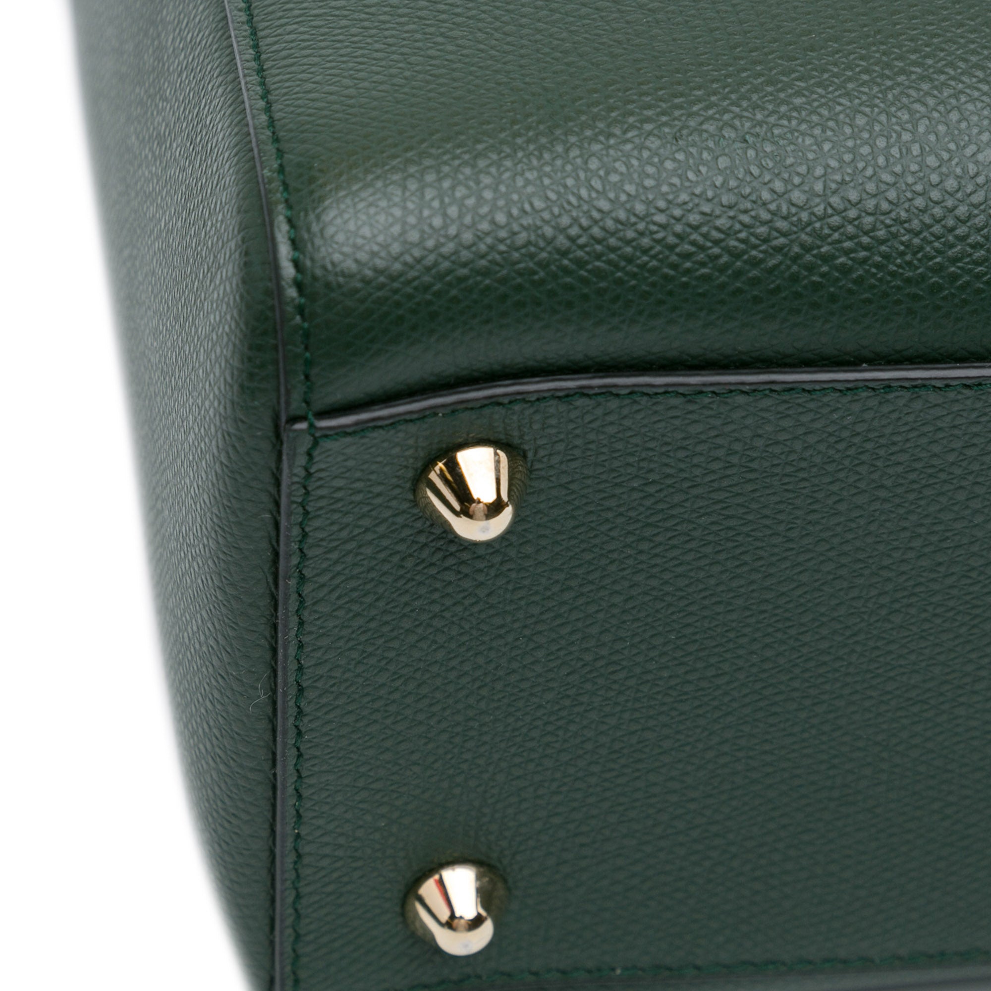 Dior Lady D-Sire Large Green Calfskin Gold