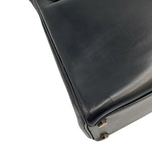 Hermès Kelly 32 Black Box Calfskin Gold