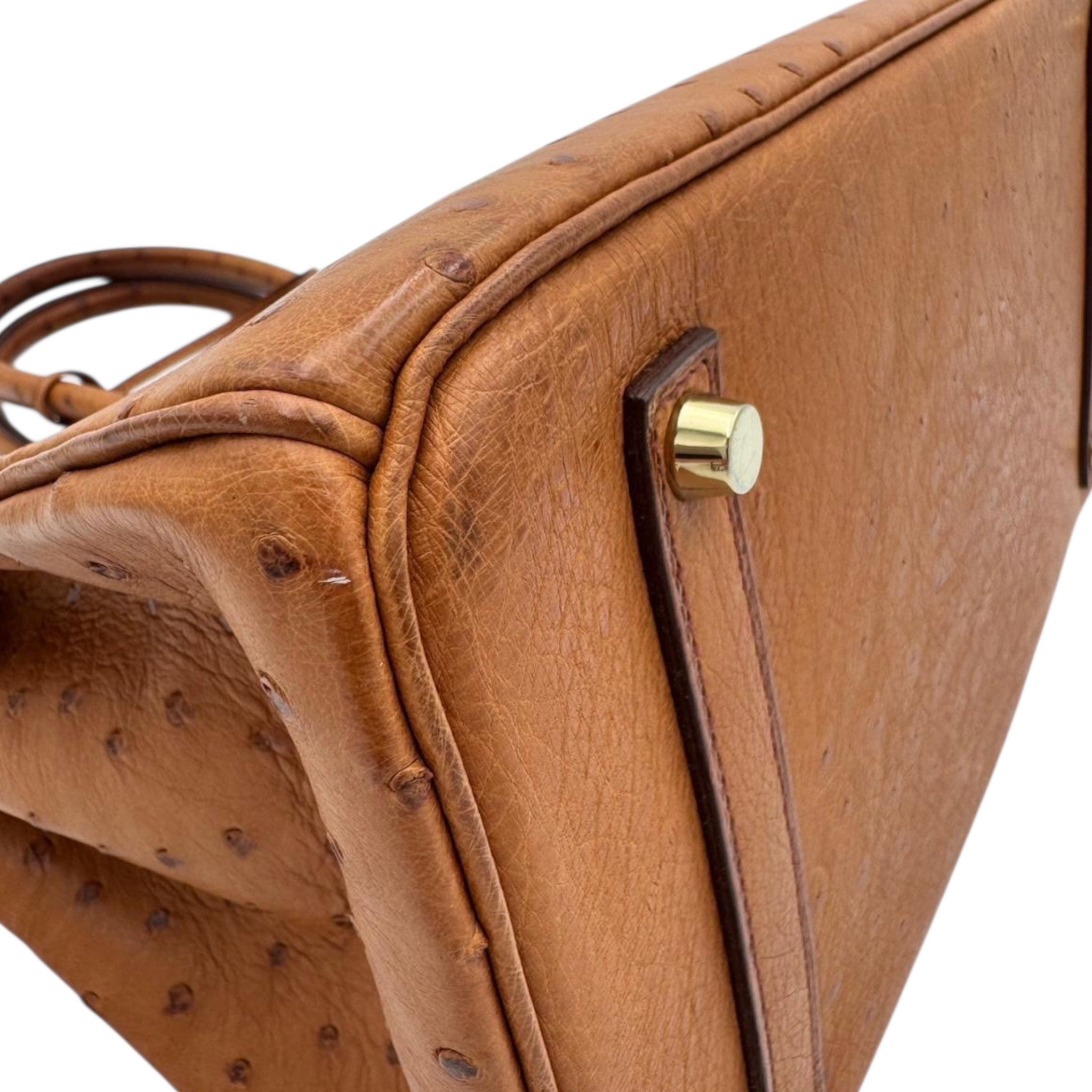 Hermès Birkin 35 Ostrich Cognac Gold