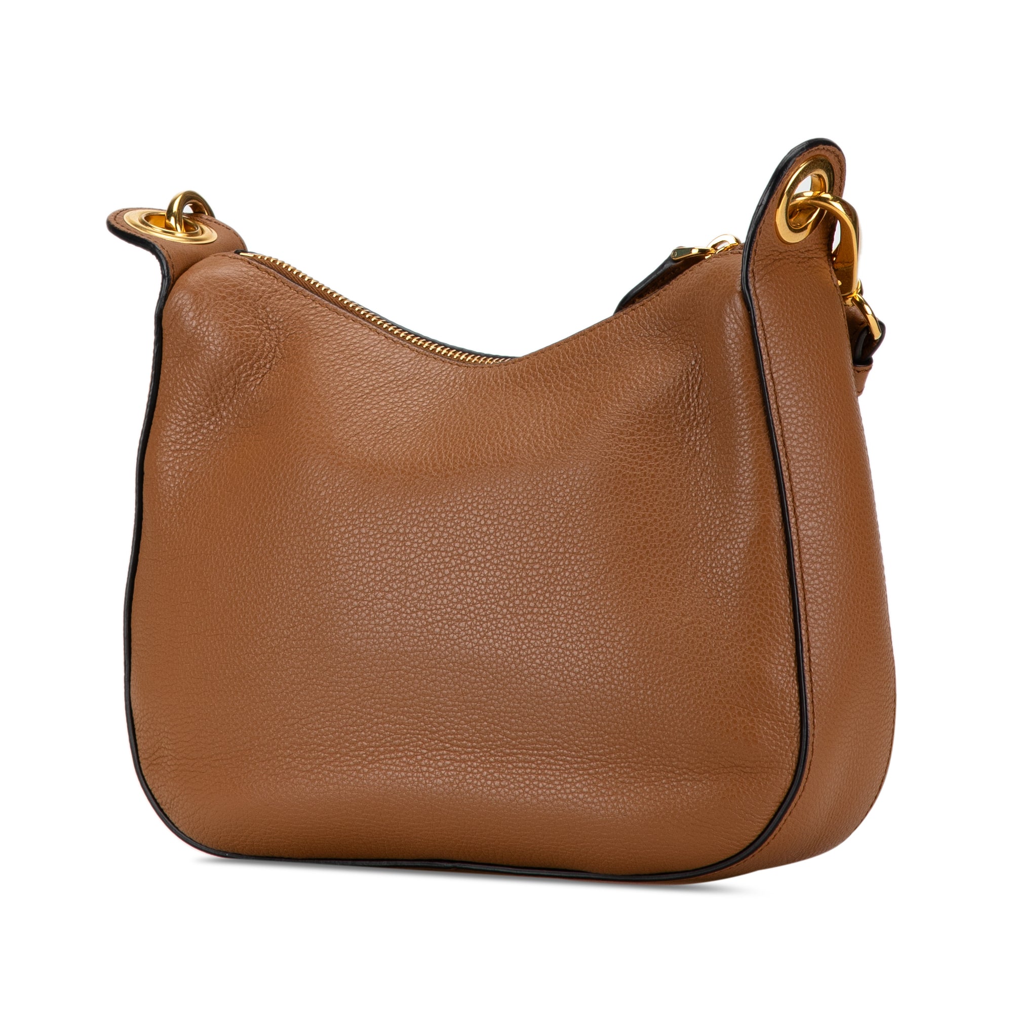 Prada Crossbody Bag Brown Vitello Phenix Leather