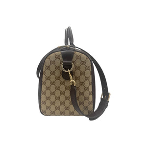 Gucci Boston Bag GG Web Supreme Canvas