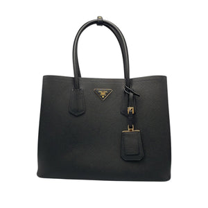 Prada Double Cuir Black Saffiano