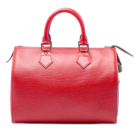 Louis Vuitton Speedy 25 Red Epi