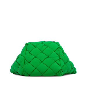 Bottega Veneta Cassette Tote Green Padded Intrecciato Nylon