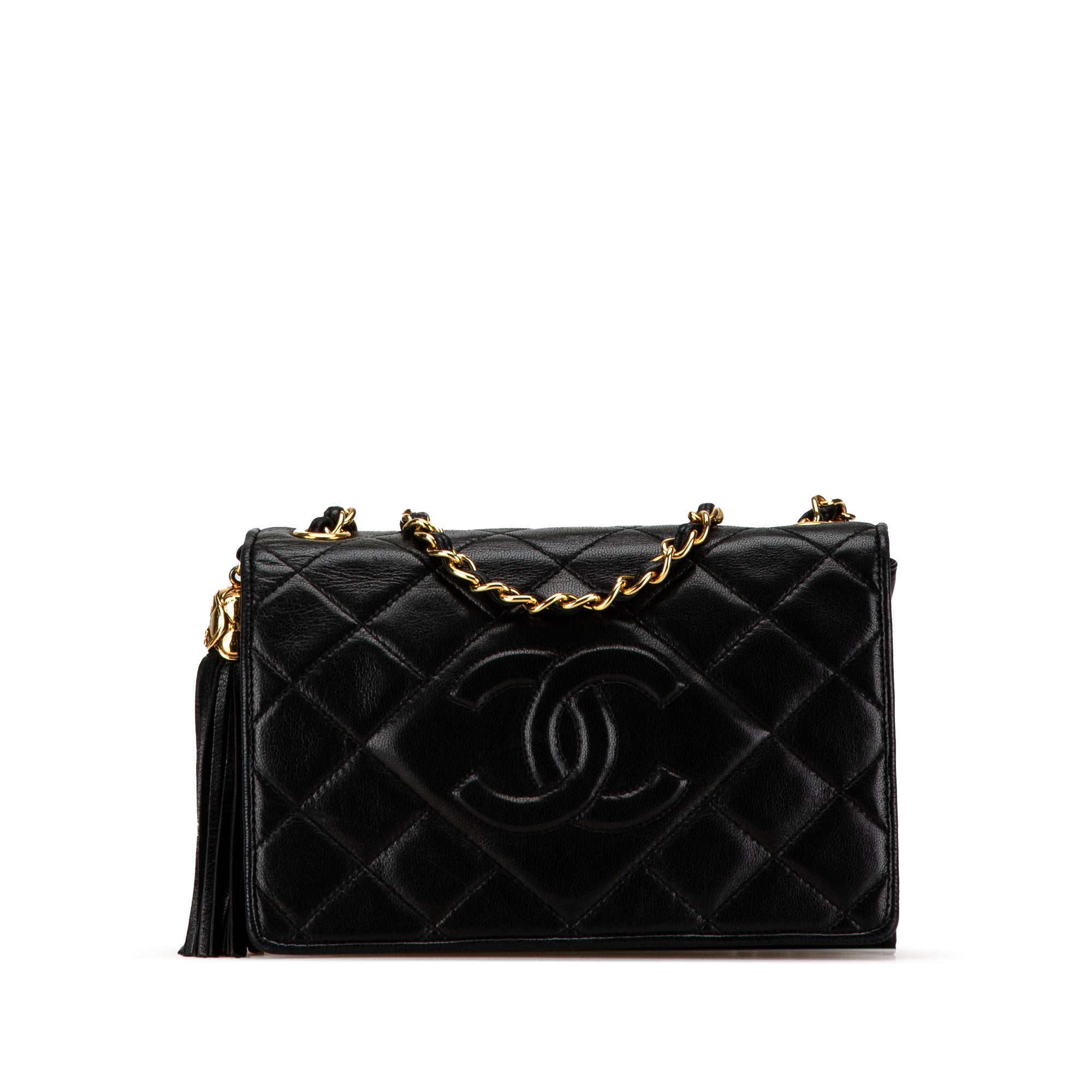 Chanel CC Flap Black Diamond Lambskin Gold