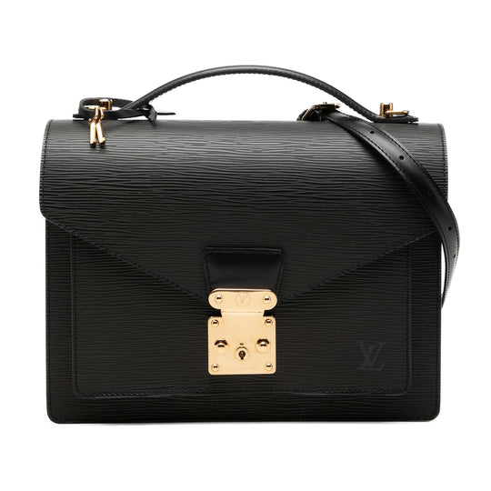 Louis Vuitton Monceau Black Epi Leather