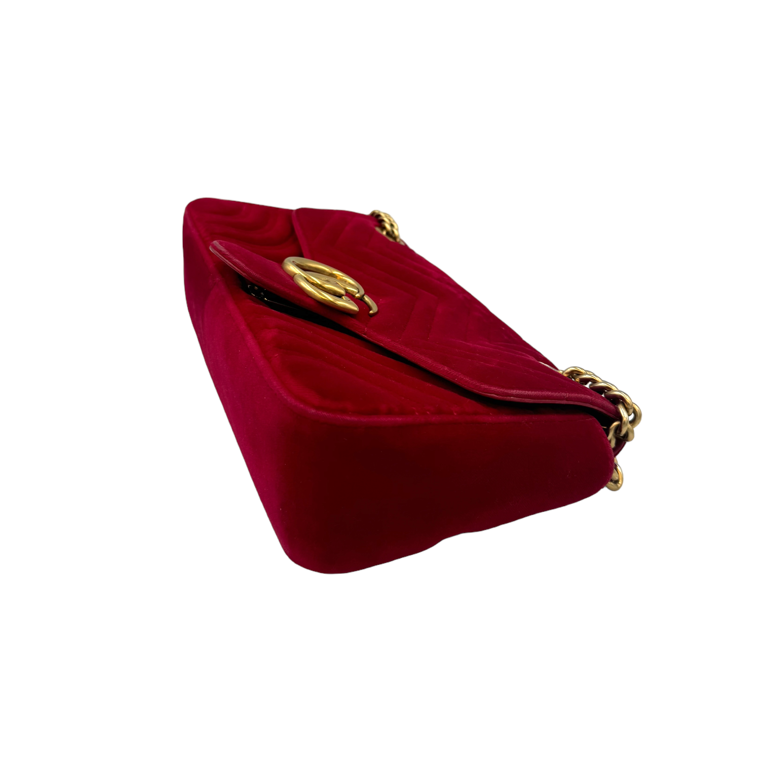 Velvet Bag Gg Marmont Red Velvet Gucci GG Marmont Mini Red Velvet