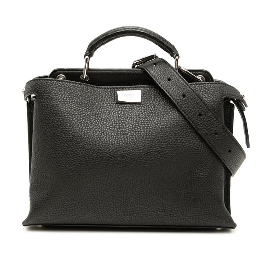 Fendi Peekaboo Iconic Essential Mini Black Calfskin