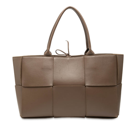 Bottega Veneta Arco Tote Medium Brown Nappa