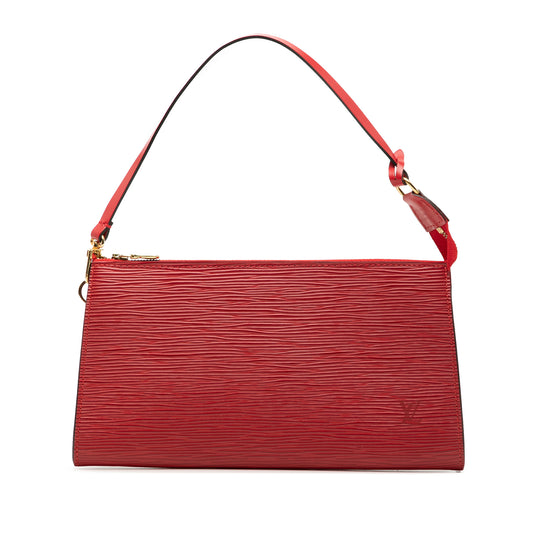 Louis Vuitton Pochette Accessoires Red Epi