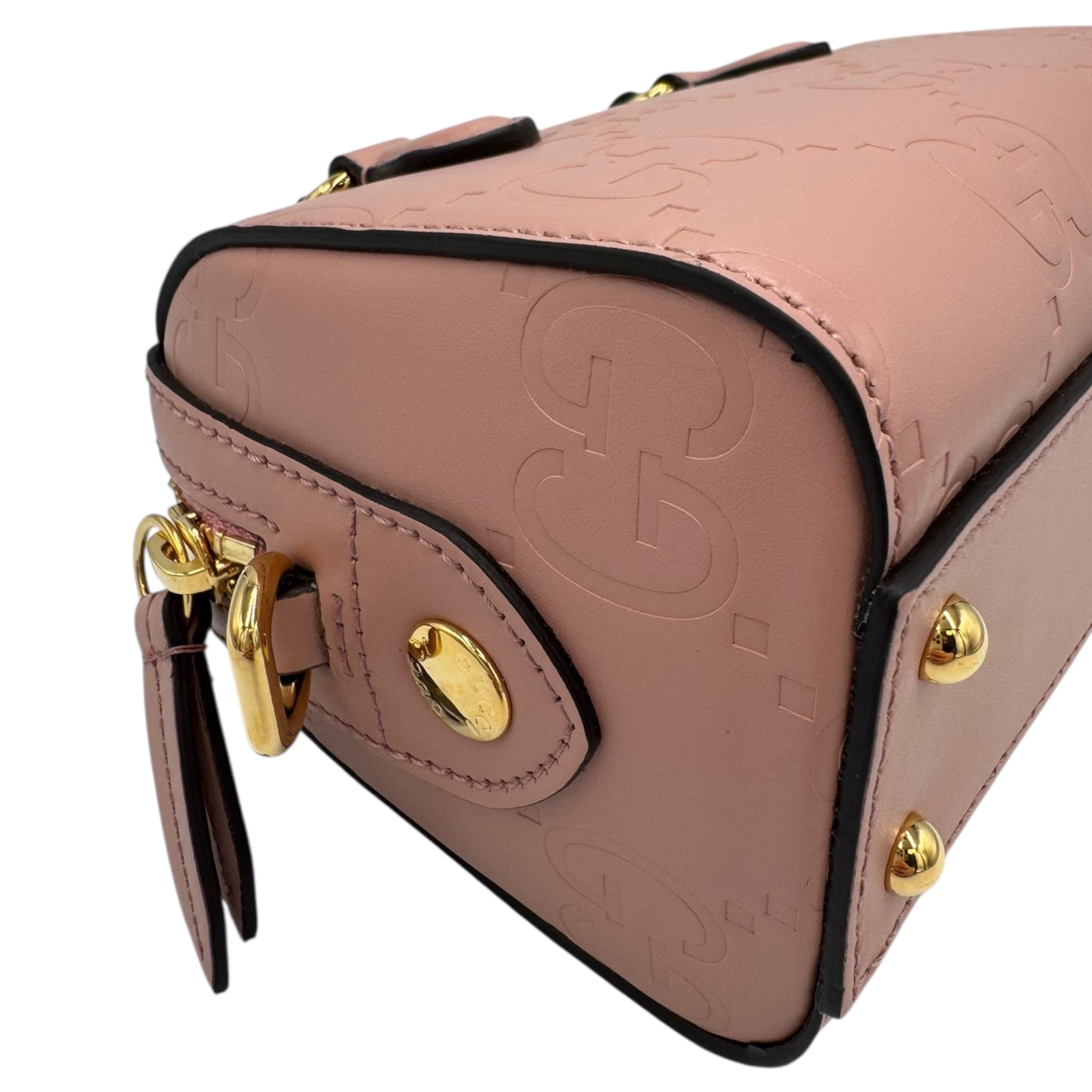 Gucci Boston Bag Mini Pink Microguccissima