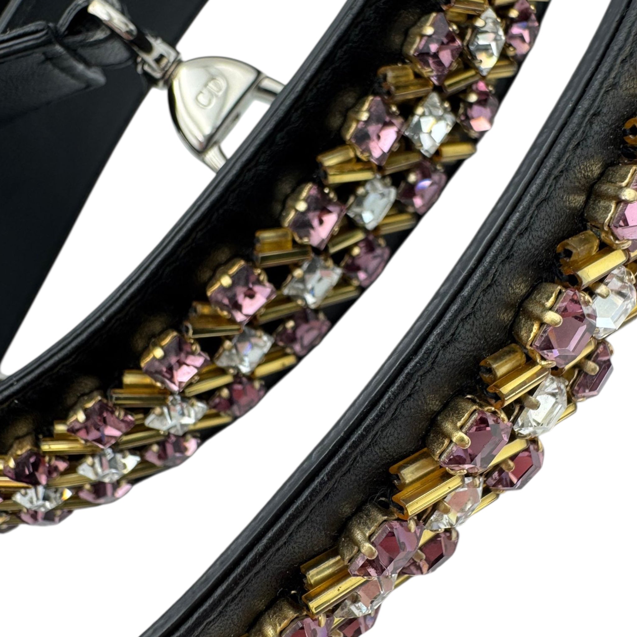 Dior Lady Dior Mini Black Studded Lambskin