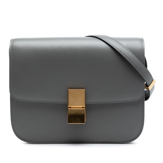 Celine Classic Box Medium Grey Calfskin