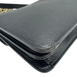 Gucci Interlocking GG Small Black Calfskin Gold