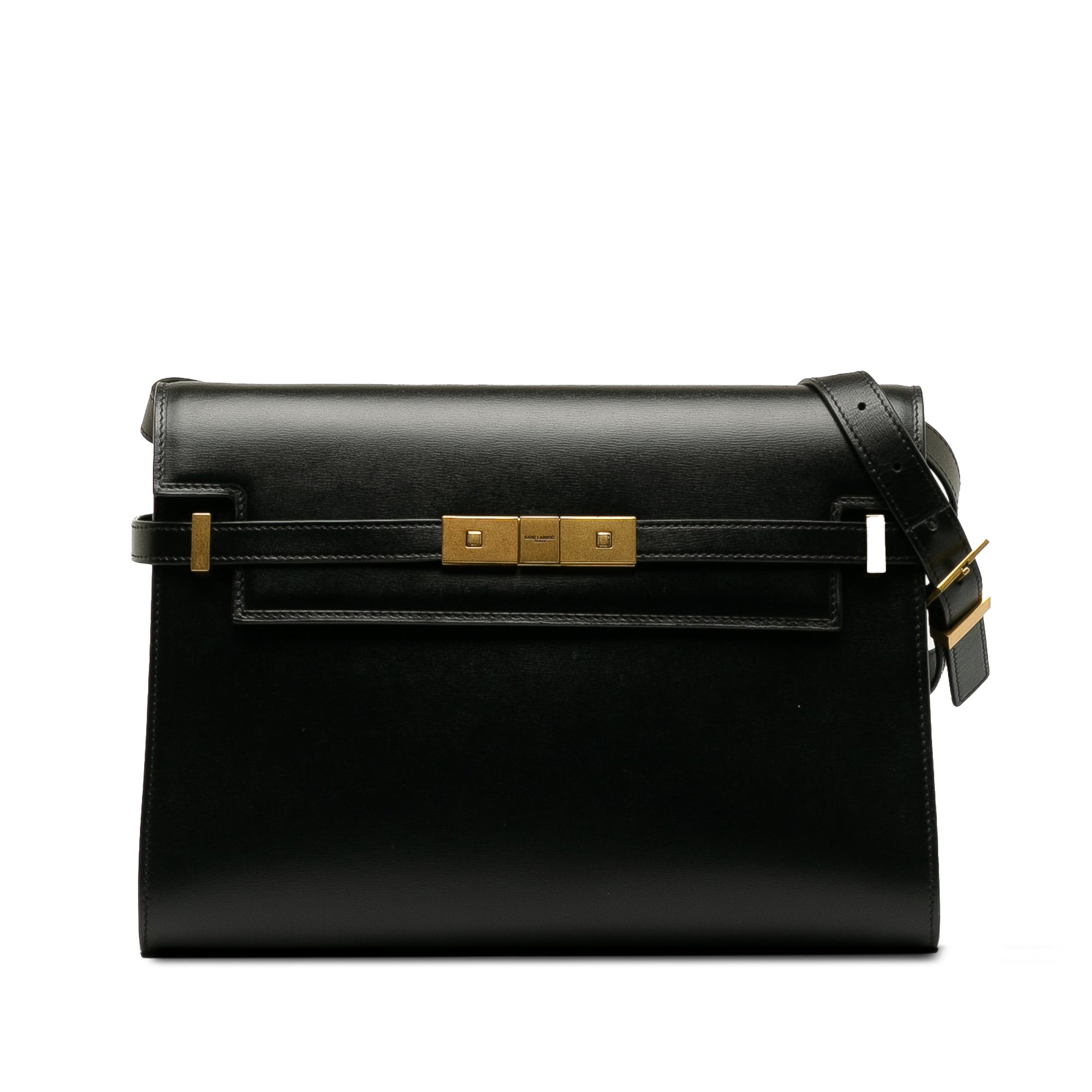 Yves Saint Laurent Manhattan Shoulder Bag Medium Black