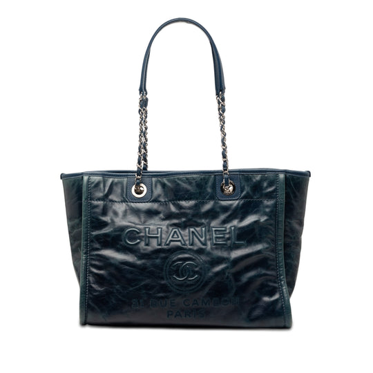 Chanel Deauville Small Blue Calfskin