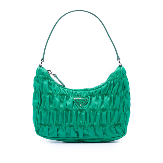 Prada Tessuto Gaufre Re Edition Green Nylon