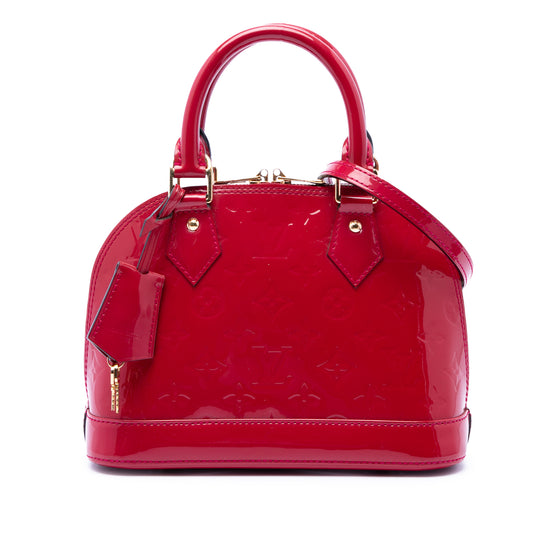 Louis Vuitton Alma BB Red Vernis Leather
